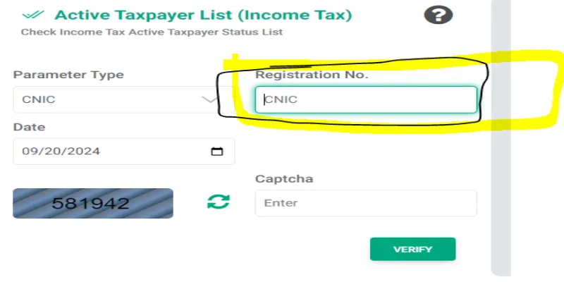 This image is about Enter Your CNIC