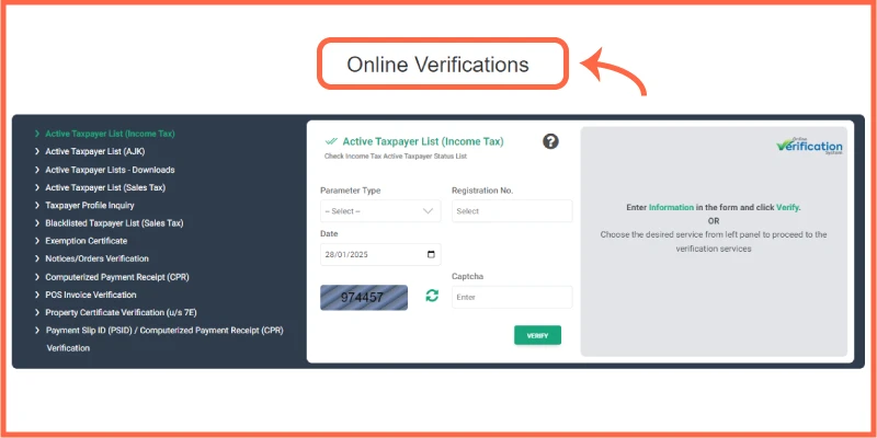  Online Verification