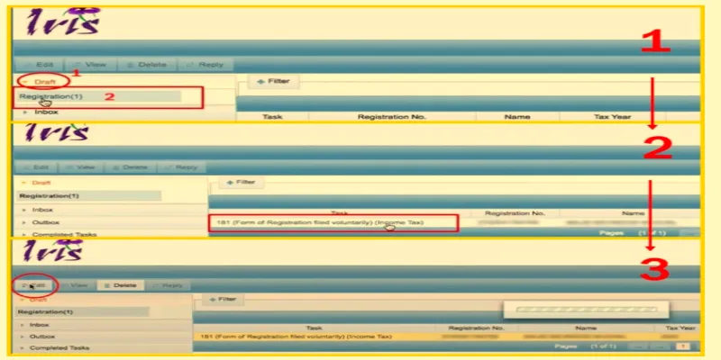 This image depicts Complete Your Registration in IRIS