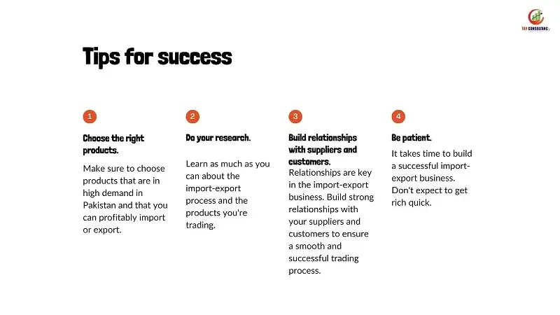 This Image is about Tips for Success in Import Export Business