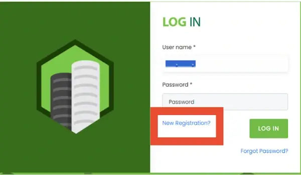 trademark registration login form